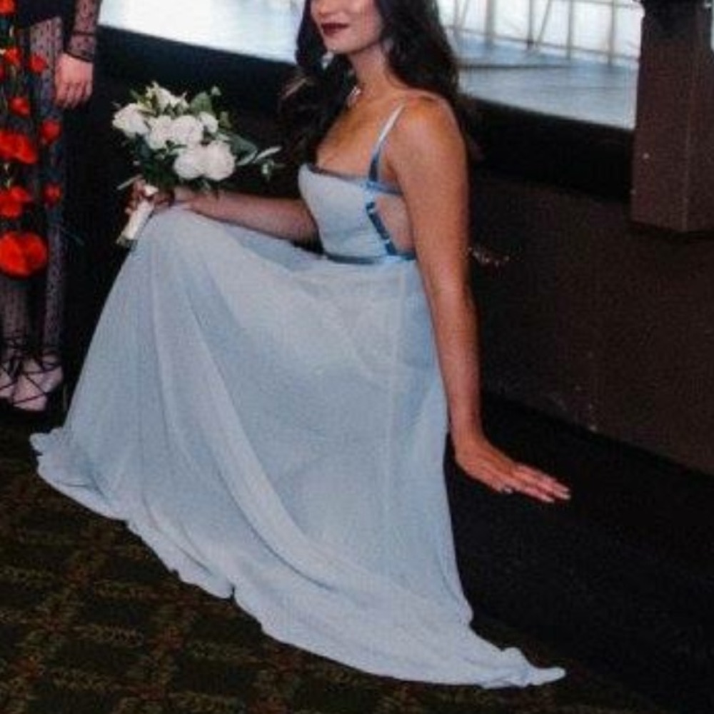 Sky Blue Bridesmaid Dress